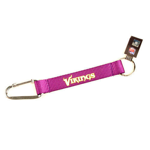 Carabiner Lanyard Keychain 8" NFL Pick Your Team Football NEW!