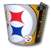 NFL Aluminum Bucket 5 QT Drink Party Pail Ice Metal  - Choose Your Team
