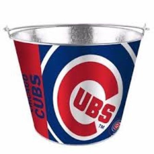 Mlb Aluminum Bucket 5 Qt Drink Party Ice Metal Pail - Choose Your Team