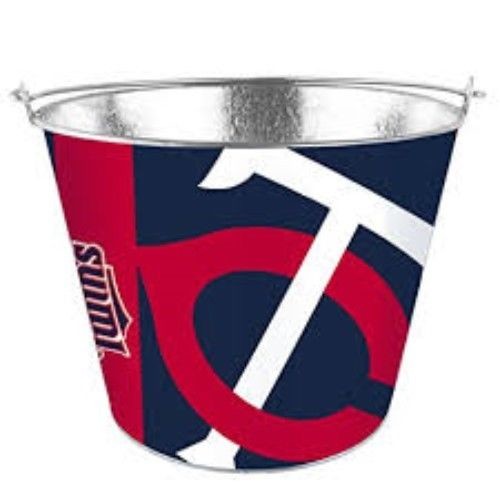 Mlb Aluminum Bucket 5 Qt Drink Party Ice Metal Pail - Choose Your Team