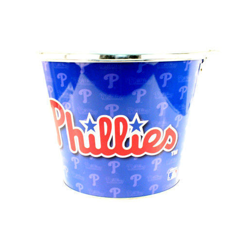 Mlb Aluminum Bucket 5 Qt Drink Party Ice Metal Pail - Choose Your Team