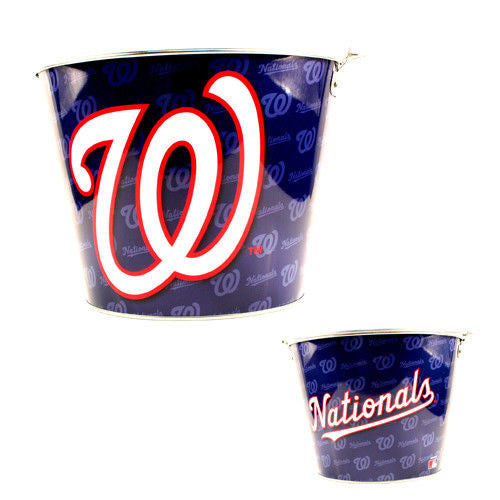 Mlb Aluminum Bucket 5 Qt Drink Party Ice Metal Pail - Choose Your Team