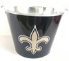 NFL Aluminum Bucket 5 QT Drink Party Pail Ice Metal  - Choose Your Team