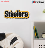 Pittsburgh Steelers 3D Foam Wall Logo Sign Fan Mancave Office Sports Room