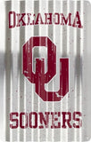 Oklahoma Sooners Corrugated Metal Sign 12