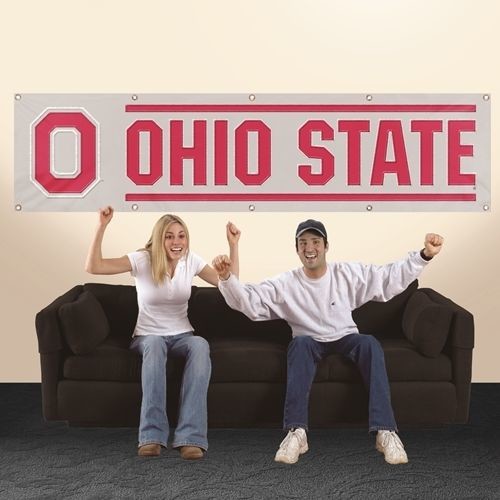 Ohio State 8' X 2' Banner 8 Foot Buckeyes Heavyweight Football Sign University