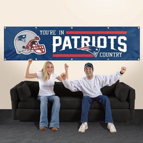 New England You'Re In Patriots Country 8' X 2' Banner 8 Foot Heavyweight Sign