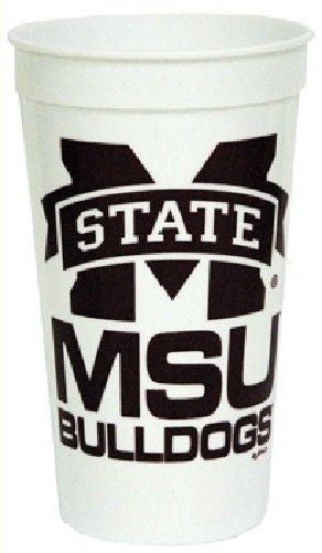 Mississippi State Bulldogs Stadium Type Cups 32Oz Set Of 4 Tailgating Brand New