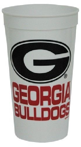 GEORGIA BULLDOGS TAILGATING STADIUM TYPE CUPS 32OZ SET OF 4 UNIVERSITY BRAND NEW