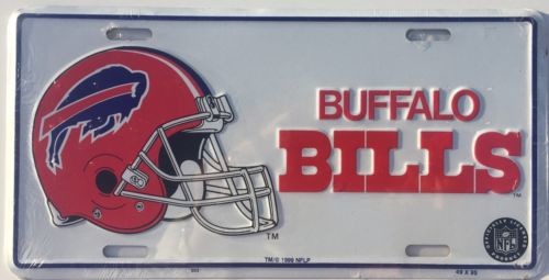 Buffalo Bills Car Truck Tag License Plate 6" X 12" Nfl Football Sign Helmet
