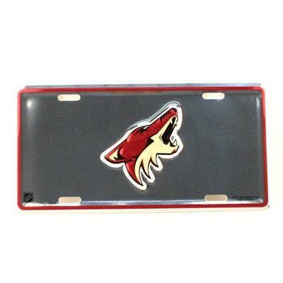 Phoenix Coyotes Car Truck Tag License Plate Chrome
