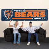 Chicago Bears You'Re In Bears Country 8' X 2' Banner 8 Foot Heavyweight Sign