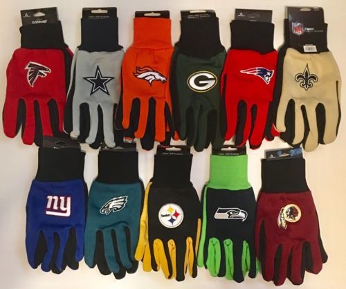 NFL Sport Utility Work Play Football Gloves No Slip Grip Adult