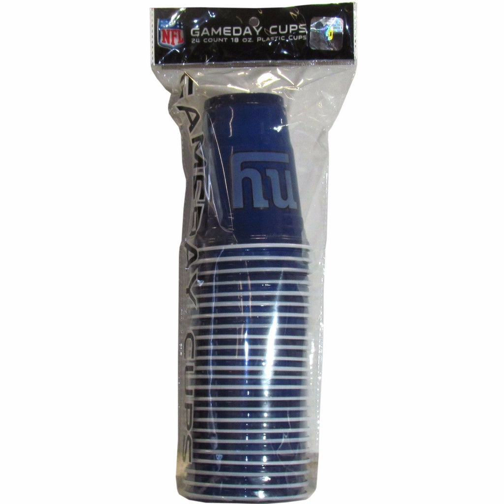 New York Giants Plastic Gameday Cups 18Oz 18Ct Solo Tailgate Party Supplies Game
