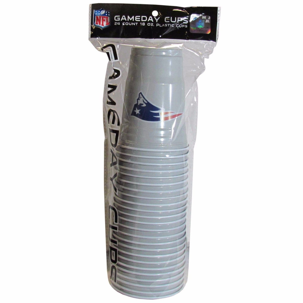 New England Patriots Plastic Gameday Cups 18Oz 18Ct Solo Tailgate Party Supplies