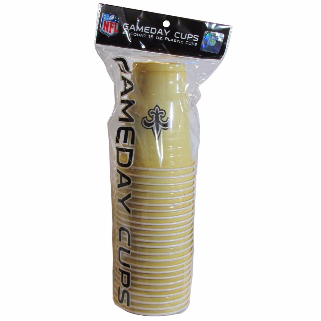 New Orleans Saints Plastic Gameday Cups 18Oz 18Ct Solo Tailgate Party Supplies