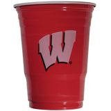 Wisconsin Badgers Plastic Gameday Cups 18Oz 18Ct Solo Tailgate Party Supplies