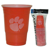 Clemson Tigers Plastic Gameday Cups 18Oz 18Ct Solo Tailgate Party Supplies Univ