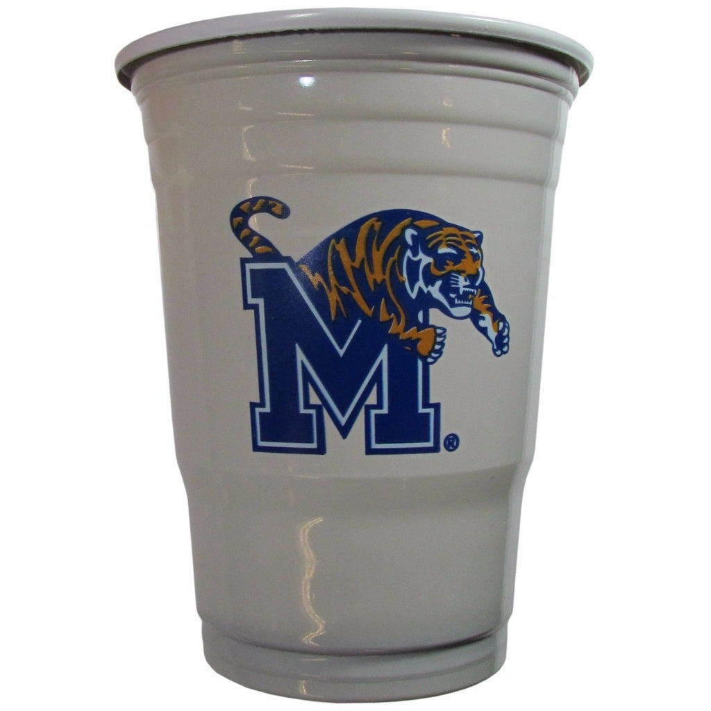 MEMPHIS TIGERS PLASTIC GAMEDAY CUPS 18OZ 18CT SOLO TAILGATE PARTY STATE MANCAVE