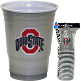 OHIO STATE BUCKEYES PLASTIC GAMEDAY CUPS 18OZ 18CT SOLO TAILGATE PARTY SUPPLIES