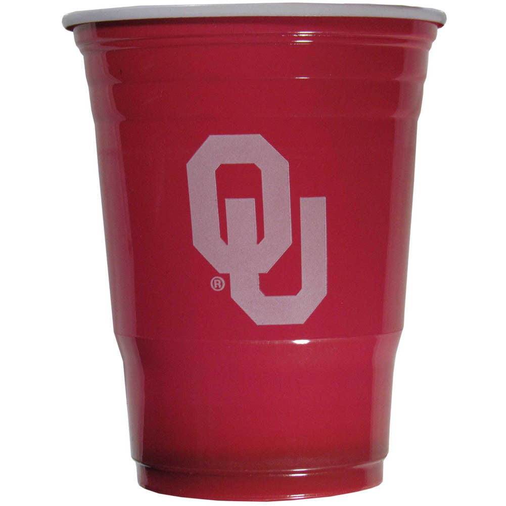 Oklahoma Sooners Plastic Gameday Cups 18Oz 18Ct Solo Tailgate Party Supplies