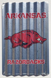 Arkansas Razorback Corrugated Metal Sign 12