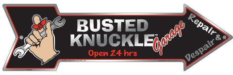 Busted Knuckle Garage Metal Street Sign