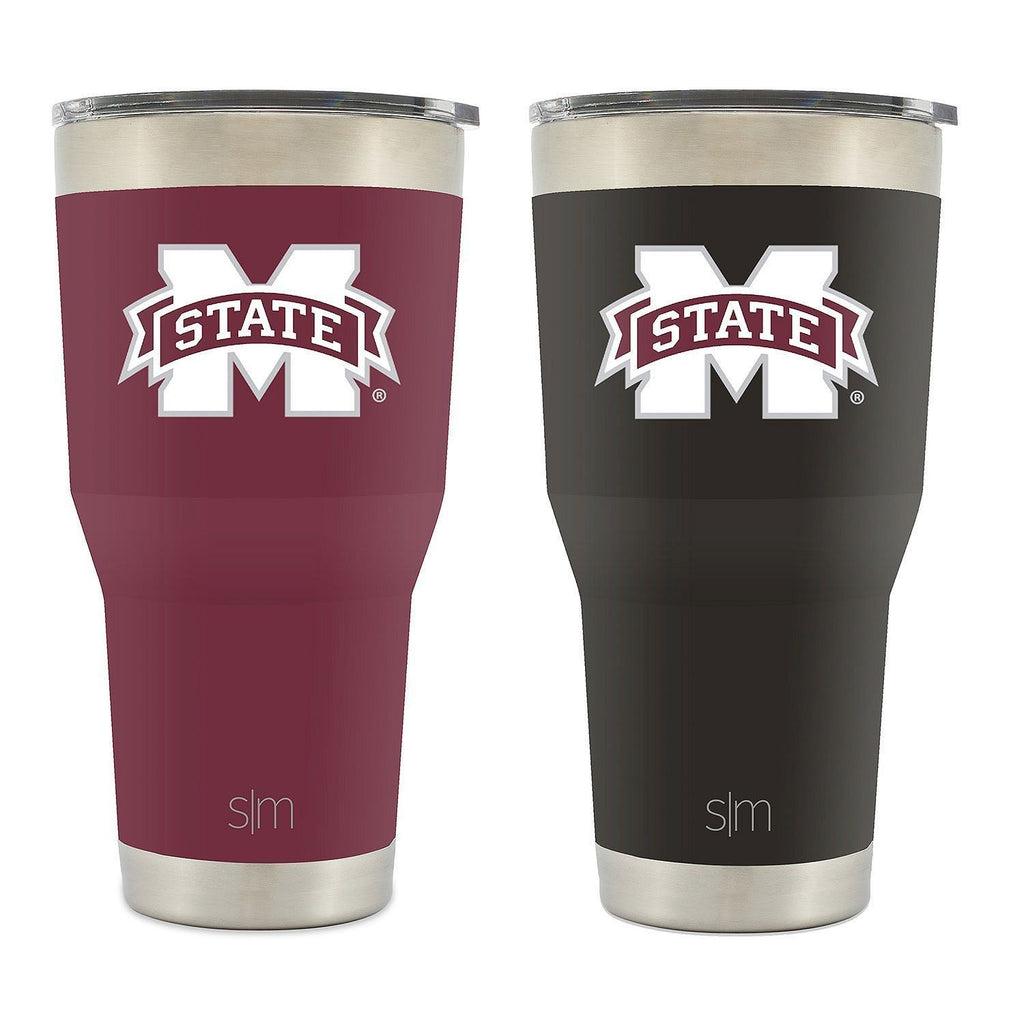 Mississippi State Bulldogs Vacuum Insulated Stainless Tumbler 30Oz 2 Pk Simple
