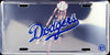 Los Angeles La Dodgers Car Truck Tag Chrome License Plate Embossed Metal Sign