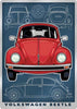 Volkswagen Beetle Metal Embossed Sign