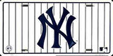 New York Yankees Car Truck Tag License Plate Blue Pinstriped Ny Logo Metal Sign