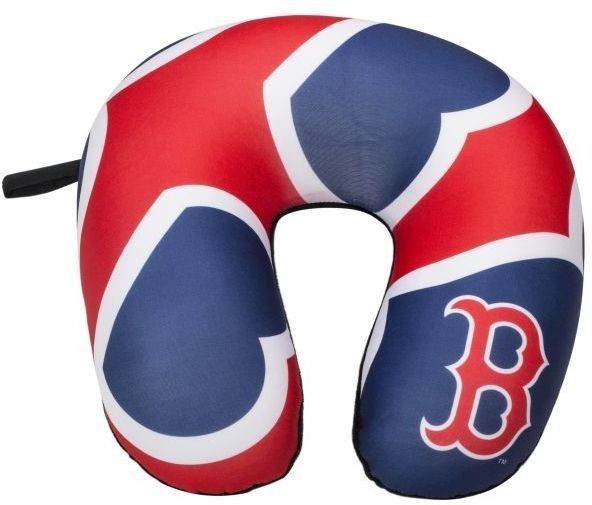 Boston Red Sox Travel Neck Pillow 12" X13" Super Soft Fleece Mlb Fenway Park Fan
