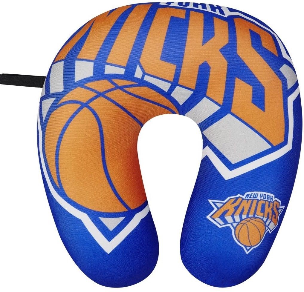 New York Knicks Travel Neck Pillow 12" X13" Super Soft Fleece Nba Basketball Fan