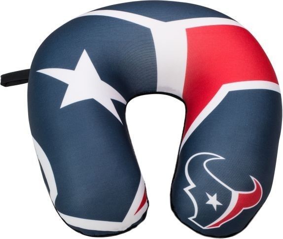 Houston Texans Travel Neck Pillow 12" X 13" Super Soft Fleece Nfl Football Fan