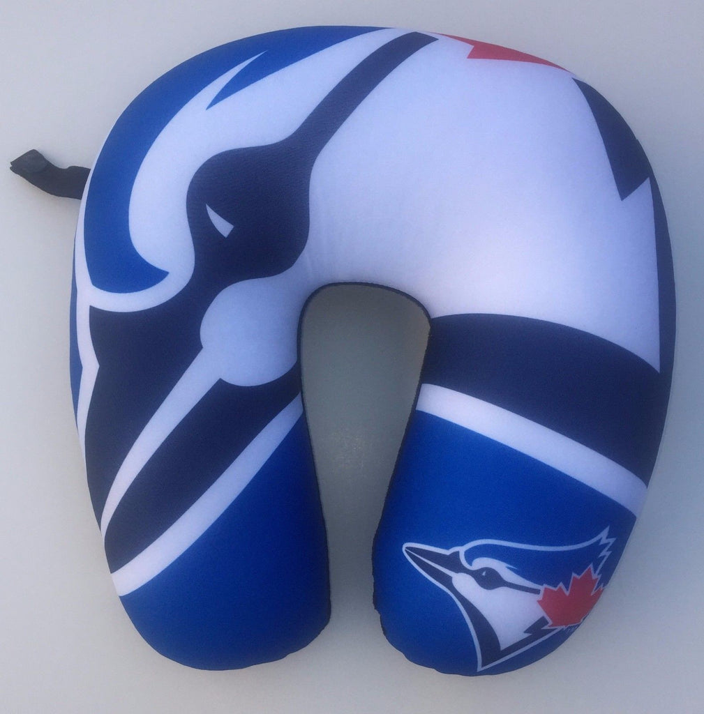 Toronto Blue Jays Travel Neck Pillow 12"X 13" Super Soft Fleece Mlb Baseball Fan