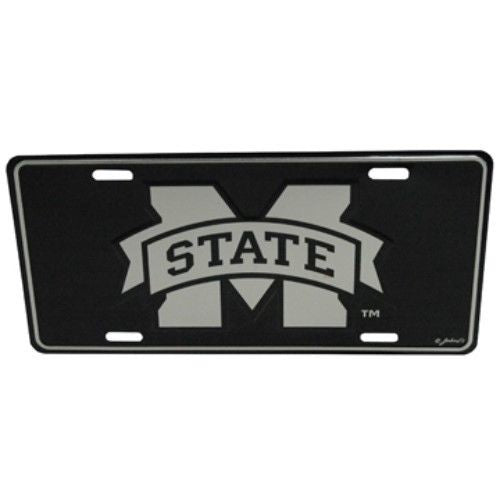 MISSISSIPPI STATE BULLDOGS ELITE CAR TRUCK TAG LICENSE PLATE BLACK SIGN MAN CAVE