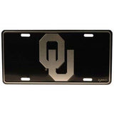 Oklahoma Sooners Elite Car Truck Tag License Plate Black