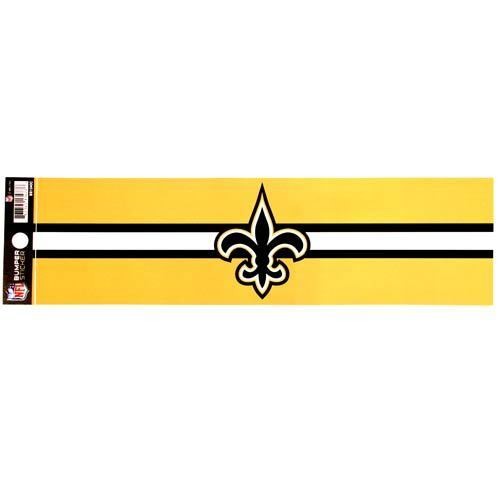 New Orleans Saints Bumper Sticker 11" X 3" Fleur De Lis Geaux Nfl Football