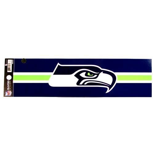 Seattle Seahawks Bumper Sticker 11" X 3" Nfl Football Decal Car Truck Sign