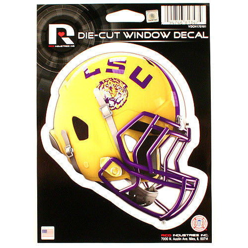 Lsu Tigers Decal Sticker Helmet Window  5.25" X 6.25"