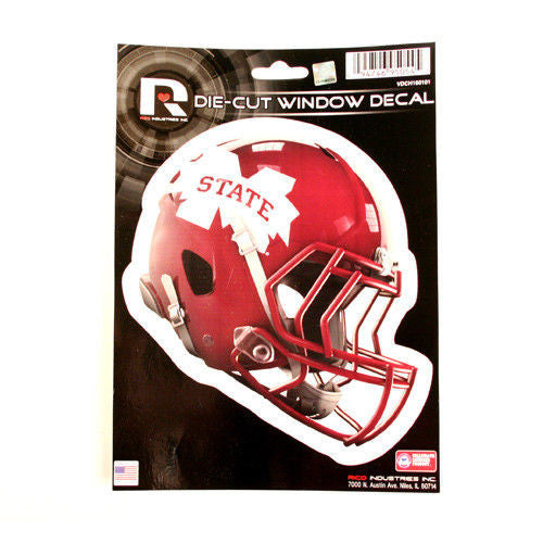 Mississippi State Helmet Window Decal 5.25" X 6.25" Sticker Bulldogs Die-Cut