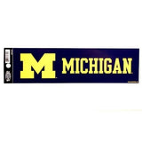 Michigan Wolverines Bumper Sticker Decal NCAA