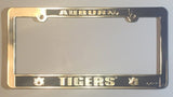 Auburn Tigers Car Truck Tag License Plate Frame University Silver Black Ua