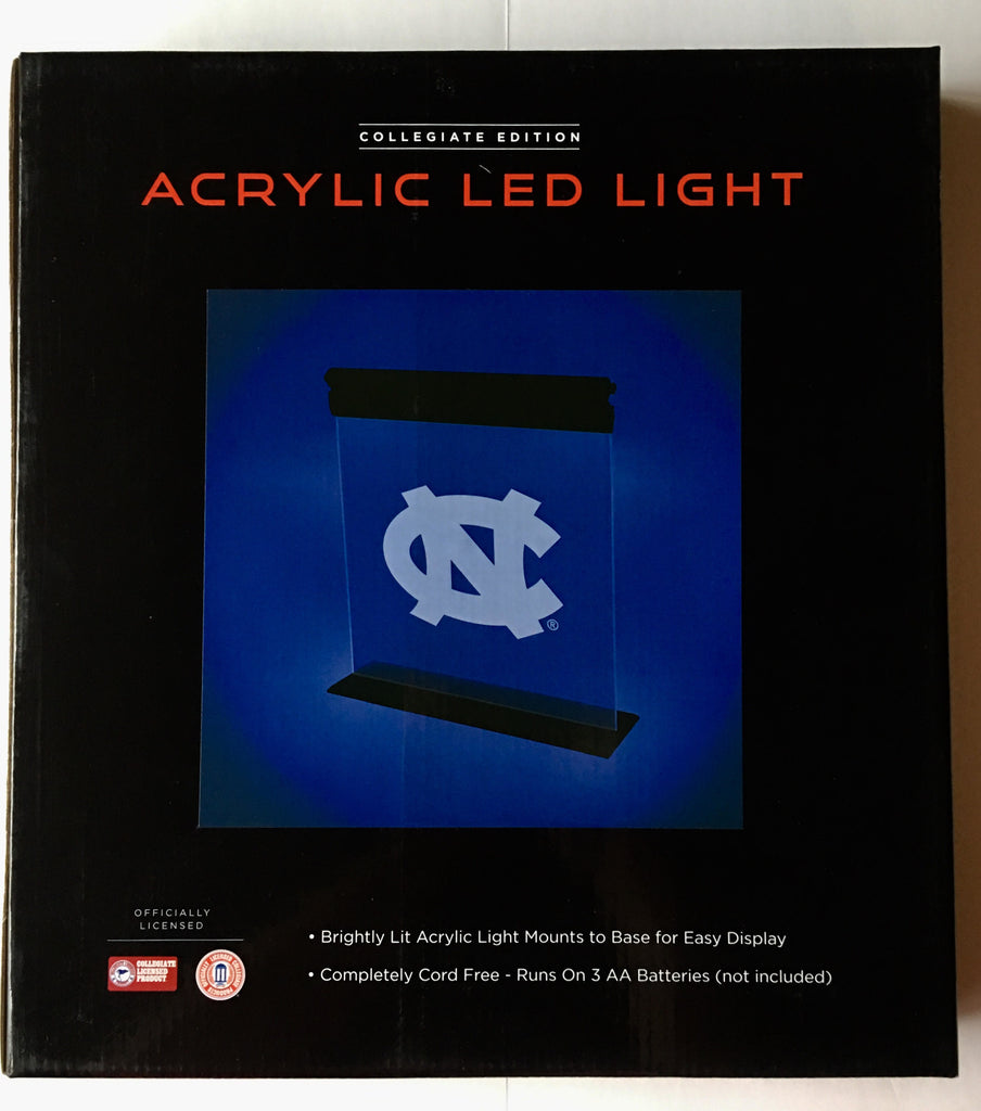 NORTH CAROLINA TAR HEELS ACRYLIC LED SIGN