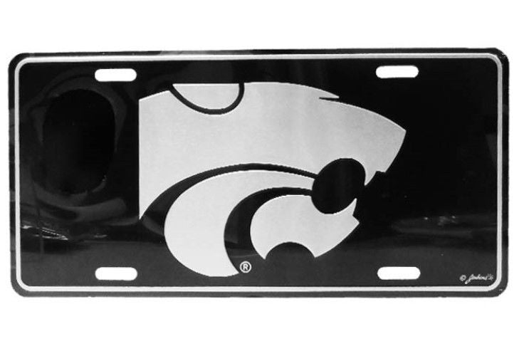 Kansas State Wildcats Elite Car Truck Tag License Plate Black Sign State