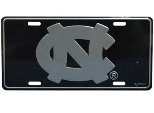 North Carolina Tar Heels Elite Car Truck Tag License Plate Black Sign University