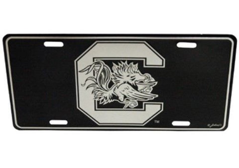 Lsu Tigers Laser Mirror Car Tag Purple Tiger Eye