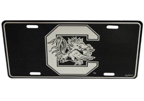 SOUTH CAROLINA GAMECOCKS ELITE CAR TRUCK TAG LICENSE PLATE BLACK SIGN UNIVERSITY