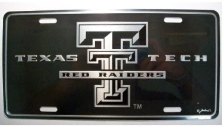 TEXAS TECH RED RAIDERS ELITE CAR TRUCK TAG LICENSE PLATE BLACK SIGN UNIVERSITY