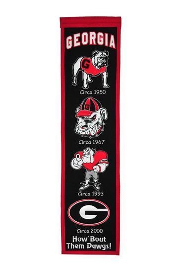 Georgia Bulldogs Heritage Banner Ncaa University